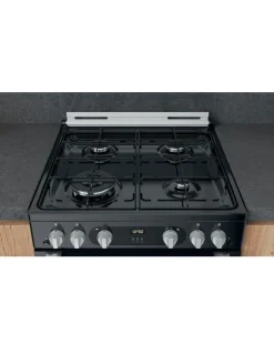 Hotpoint HDM67G0C2CB/UK Gas Double Cooker - Black