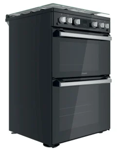 Hotpoint HDM67G0C2CB/UK Gas Double Cooker - Black