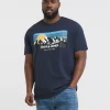 Jack & Jones Peak Short Sleeve Crew Neck T-Shirt - Navy