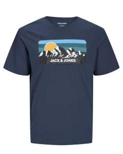 Jack & Jones Peak Short Sleeve Crew Neck T-Shirt - Navy