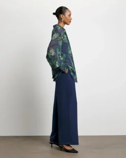 Joanna Hope Oversized Printed Shirt