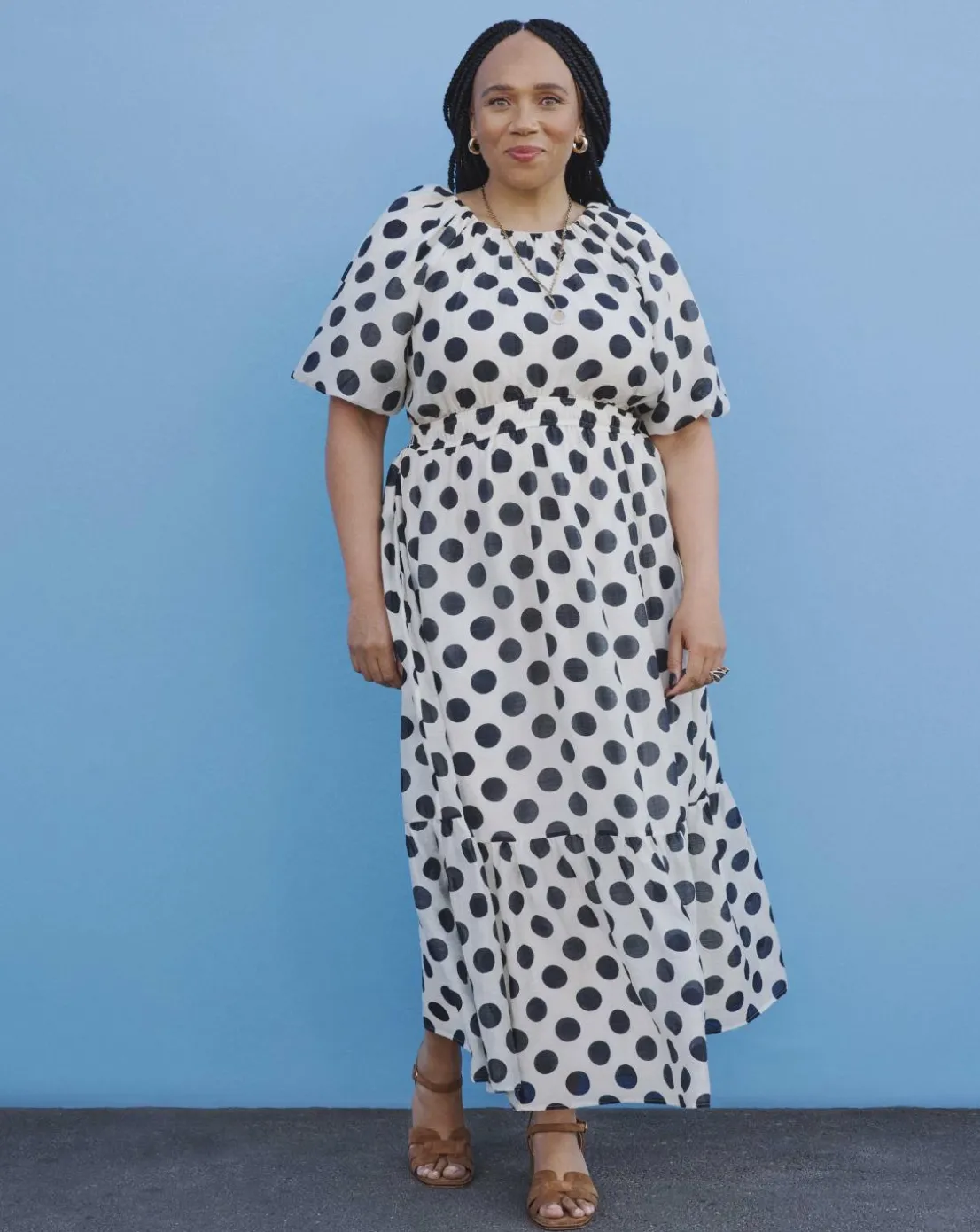 Joanna Hope Puff Sleeve Printed Dress