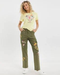 Joe Browns Embroidered Cargo Trousers