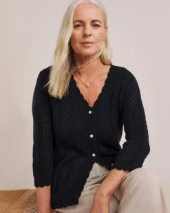 Julipa Crochet Button Down Cardigan