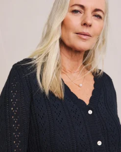 Julipa Crochet Button Down Cardigan