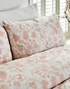 Julipa Toile Print Duvet Cover Set - Pink