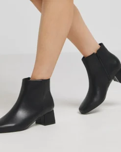 Kit Low Block Heel Ankle Boots Extra Wide EEE Fit