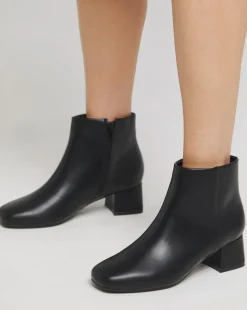 Kit Low Block Heel Ankle Boots Extra Wide EEE Fit