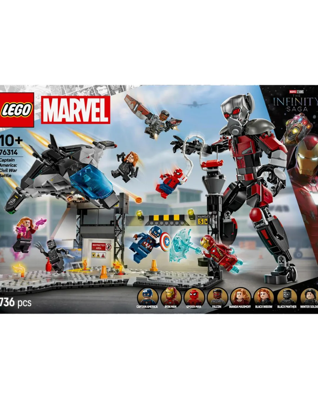 LEGO Marvel Captain America: Civil War Action Battle Buildable Playset 76314