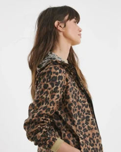 Longline Leopard Printed Pac A Mac