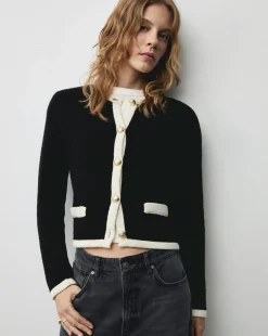 Mango Knitted Button Jacket