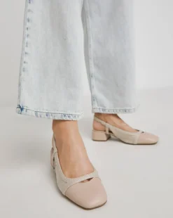 Manila Block Heel Slingback Shoes Extra Wide EEE Fit