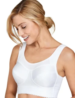 Miss Mary of Sweden Cotton Simplex Non Wired Activity Bra White