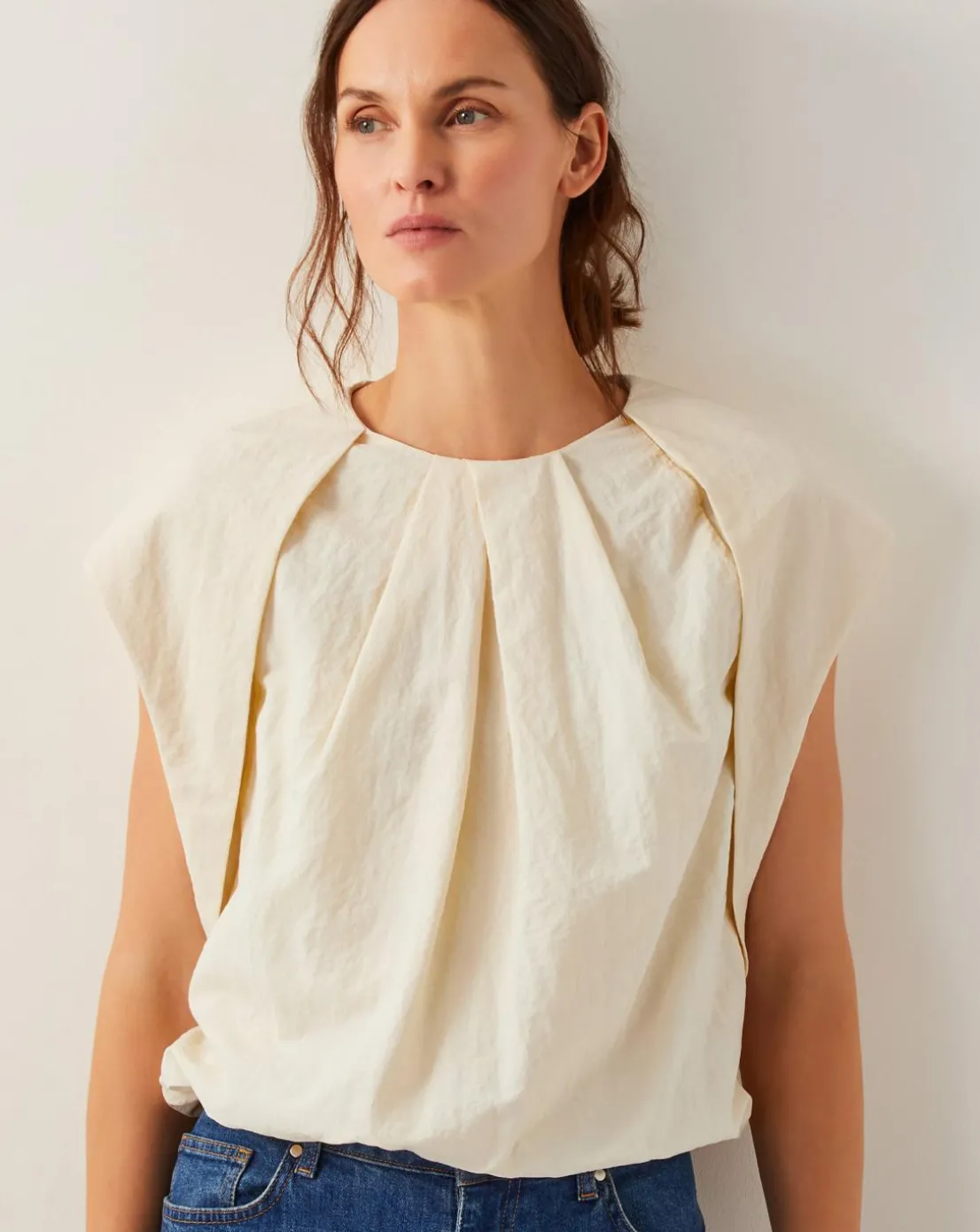 Monsoon Dorit Bubble Hem Top