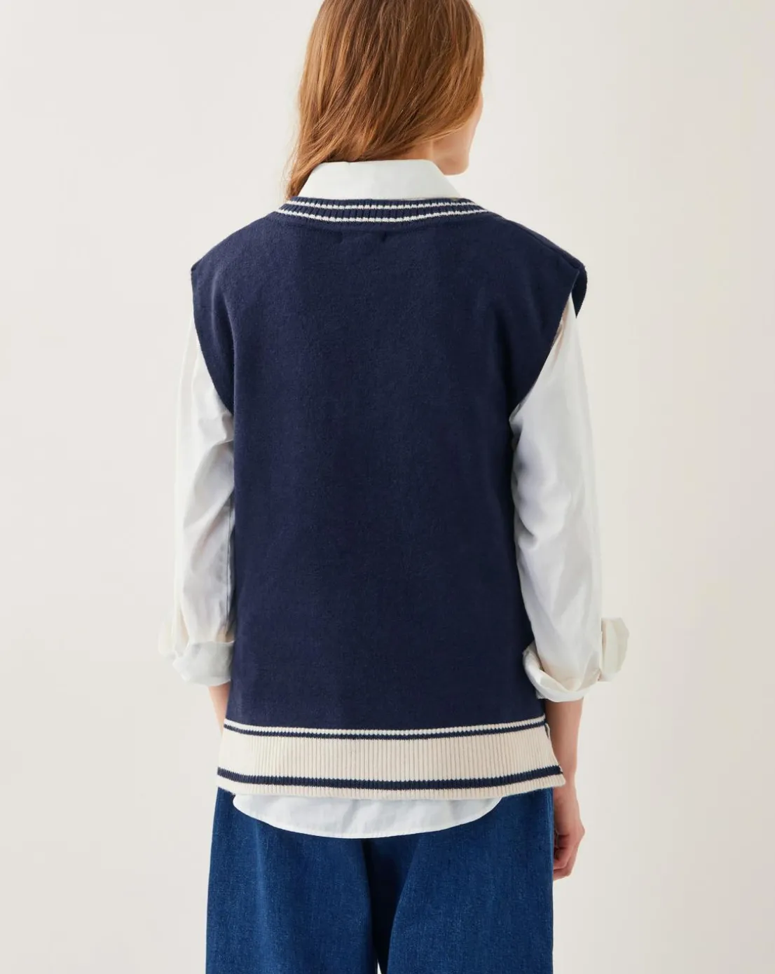 Monsoon Fay Floral V-Neck Sweater Vest