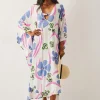 Monsoon Fiona Maxi Print Kaftan