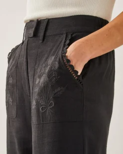 Monsoon Hayley Embroidered Trousers