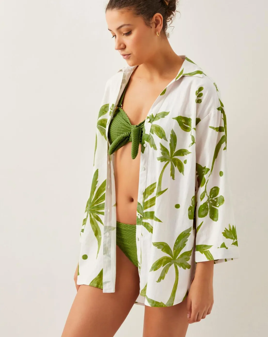 Monsoon Isla Palm Print Shirt