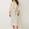 Monsoon Lena Embroidered Kaftan Dress