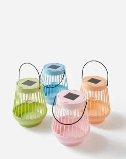 4 Multi-coloured Solar Lanterns