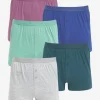 5 Pack Colour Block Loose Boxers