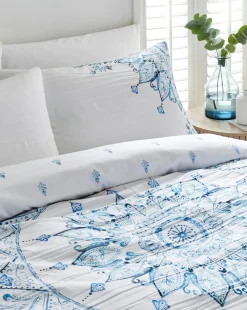 Paisley Print Crinkle Duvet Cover Set