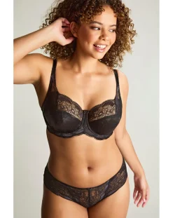 Panache Clara Full Cup Wired Bra Charcoal/Black