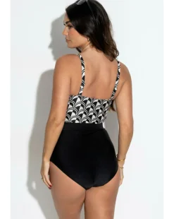 Pour Moi Casablanca Tummy Control Strapless Belted Swimsuit Mono