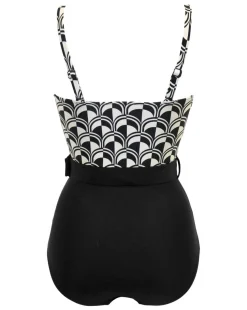 Pour Moi Casablanca Tummy Control Strapless Belted Swimsuit Mono