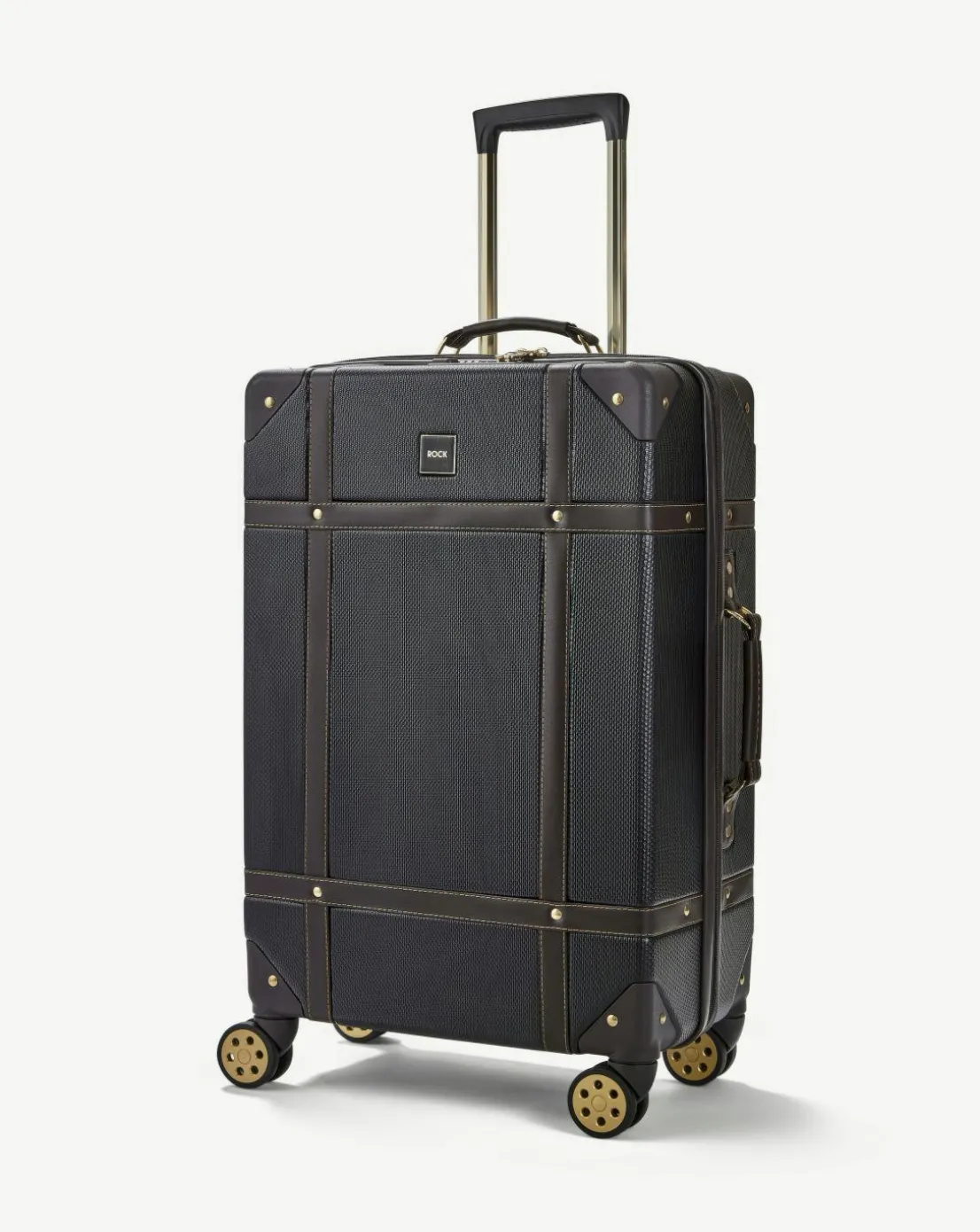Rock Vintage Medium Suitcase - Black