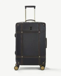 Rock Vintage Medium Suitcase - Black