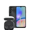 Samsung A05S 4G 64GB Black and Samsung Buds FE Graphite Bundle