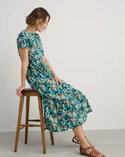 Seasalt Cornwall Rainette Dress Spring Geraniums Pine Shoots