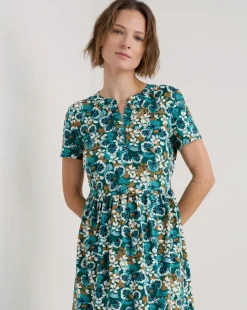 Seasalt Cornwall Rainette Dress Spring Geraniums Pine Shoots