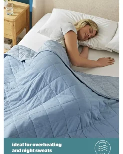 Silentnight Restore Cooling Lightweight Blanket Blue