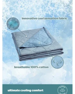 Silentnight Restore Cooling Lightweight Blanket Blue