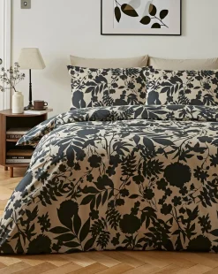 Silhouette Floral Duvet Cover Set
