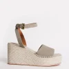 Sissy Suede Espadrille Wedge Sandals Wide Fit