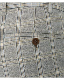 Skopes Dettori Suit Trouser Brown/Blue Check