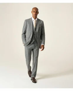 Skopes Dettori Suit Trouser Brown/Blue Check