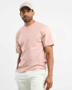Textured Marl Relaxed Fit Pocket T-Shirt