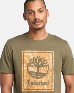 Timberland Camo Logo T-Shirt - Green