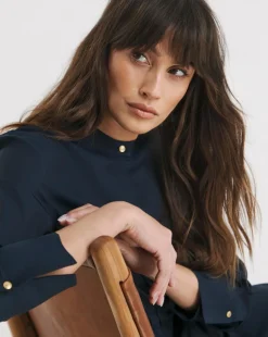 Tommy Hilfiger Navy Soft Shirt Dress