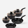 Tower Cavaletto Cookware 6 Piece Set Black