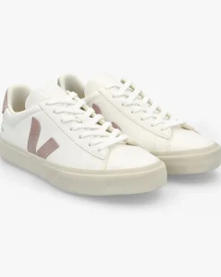 Veja Campo Extra White Babe Chromefree Leather Trainers