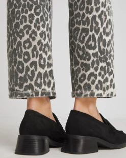 Westerly Low Block Heel Suede Loafers Extra Wide EEE Fit