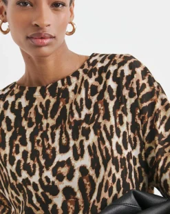 Woven Short Sleeve Boxy Top